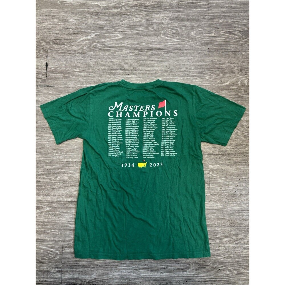 Masters Tournament champions commemorative T-shirt winners from 1934 to 2023 SM
